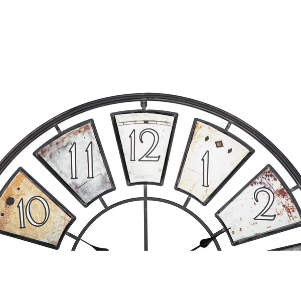 Utopia Alley CL44ML 35 in. Metal Wall Clock with Black Frame & Colored Panels