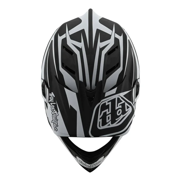 Troy Lee Designs D4 Carbon Slash Helmet - Black-White