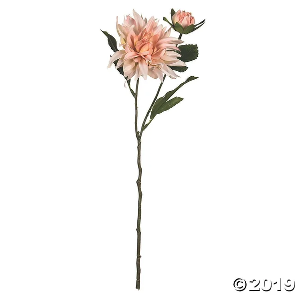 Vickerman 17x22 Peach Dahlia Spray - 6/pk