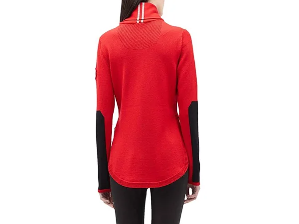 Canada Goose Fairhaven ¼ Zip Sweater (Women, Red, XS)