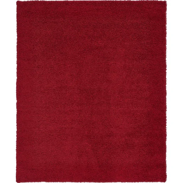 Unique Loom Solid Shag Sandy Brown 6 ft. x 9 ft. Area Rug