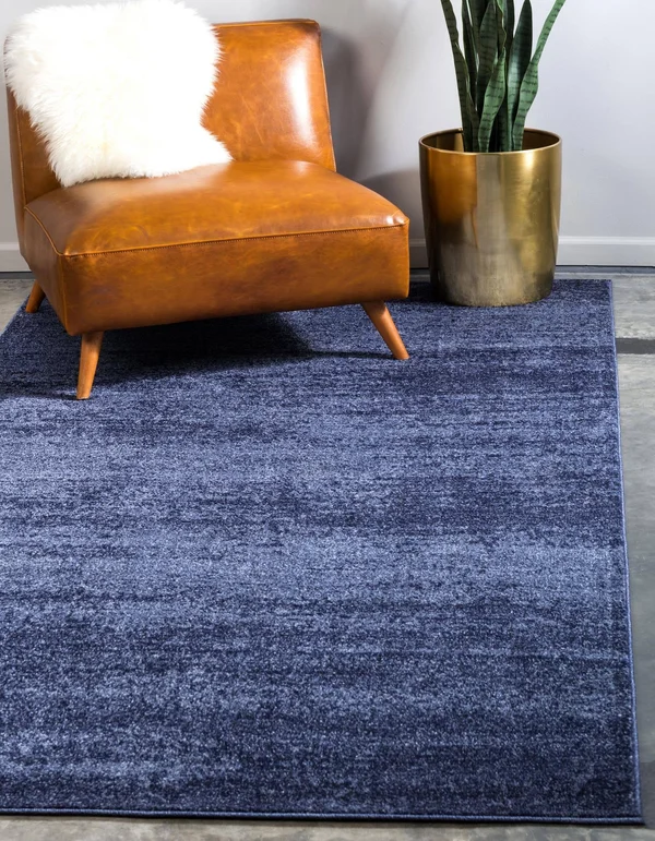 Unique Loom Charlotte Del Mar Area Rug - 5& x 8& Navy Blue