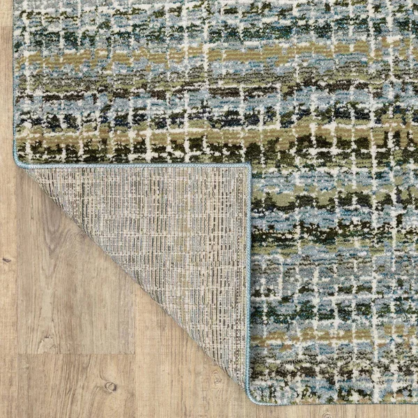 Oriental Weavers Atlas 747B0 Area Rug - Blue/Green, 2&6x22 x 12&0x22 Runner