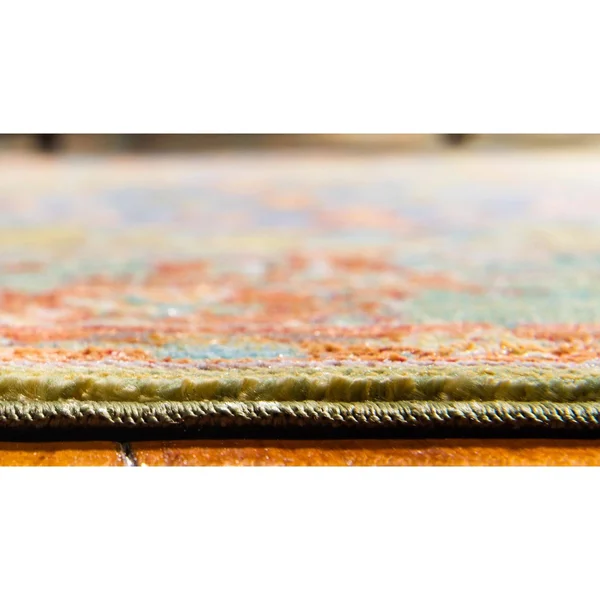 Unique Loom Austin Cabaletta Area Rug (6& x 6& Round - Light Green)