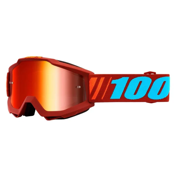 100% Accuri Goggles - Dauphine/Mirror Red Lens
