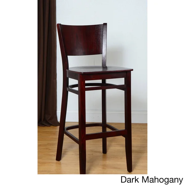 Hendrix Bar Stool in Natural with Wood Seat