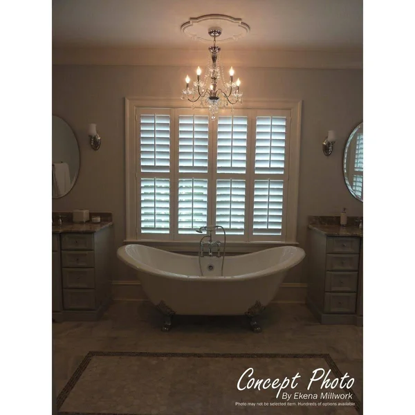 Ekena Millwork CM51NEPLS 51 1/8x22OD x 3 5/8x22ID x 1 1/2x22P Nevio Ceiling Medallion (Fits Canopies Up to 4 3/4x22) - Hand-Paint
