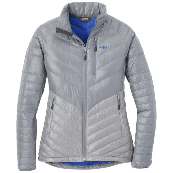 Outdoor Research Women's Illuminate Down Jacket - Medium - Light Pewter - Smoke