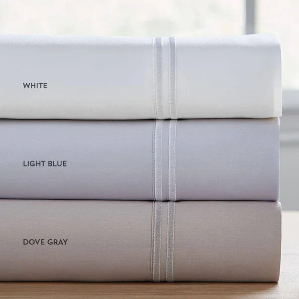PureCare Luxury Tencel Bed Sheet Set Mattresses 18x22 Deep Twin XL White - Split Cal-King - Dove Gray