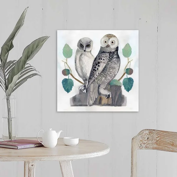 Traditional Owls I, Canvas Wall Art, 20x20, Great Big Canvas
