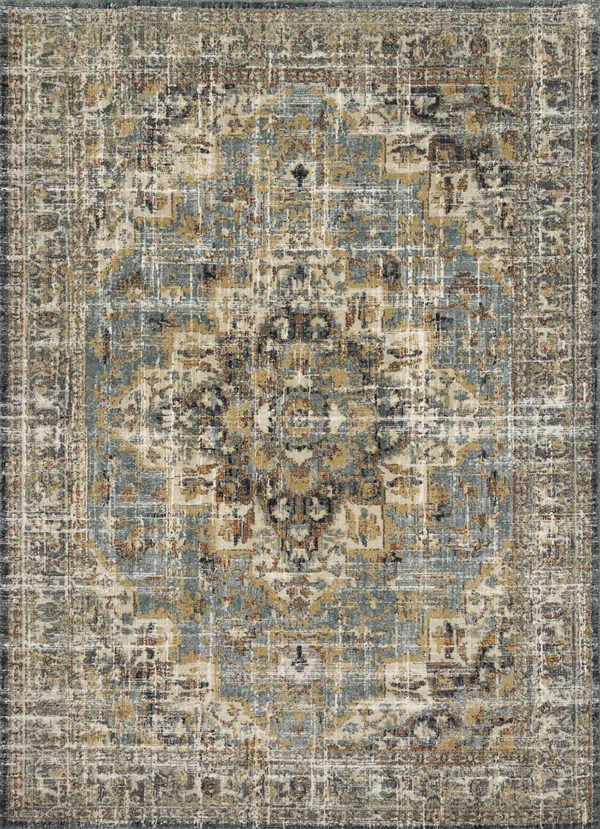 James by Magnolia Home JAE-04 Sky/Multi Rug Runner 2&7x22 x 13
