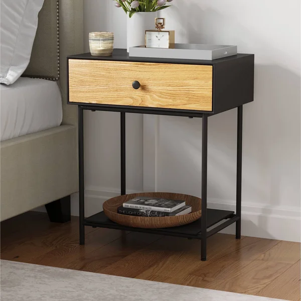 Finch FUTB10100A Bedford Side Table, Black