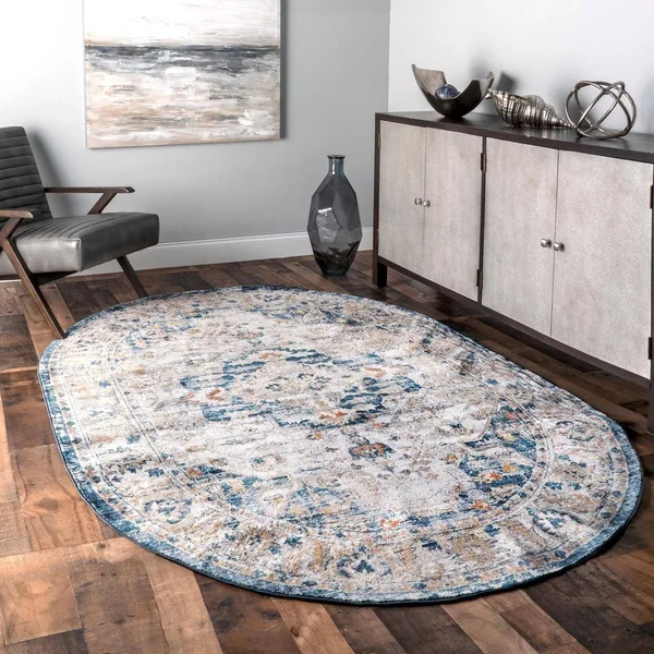 nuLOOM Josephine Winged Cartouche Area Rug, Size: 4& x 6&