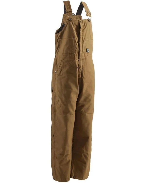 Men's Berne Apparel Deluxe Insulated Overalls Brown Duck