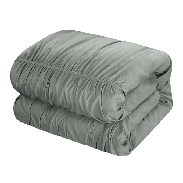 Chic Home Kaiah 5 Piece Twin Bed in A Bag Comforter Set - Grey