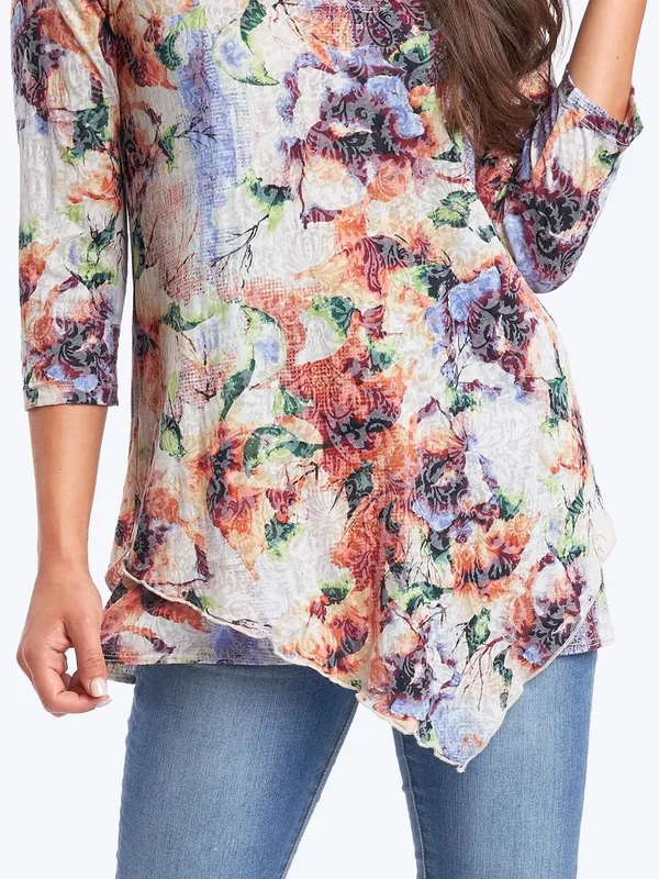 Becki Cotton Burnout Devon Tunic- Wash, Xs