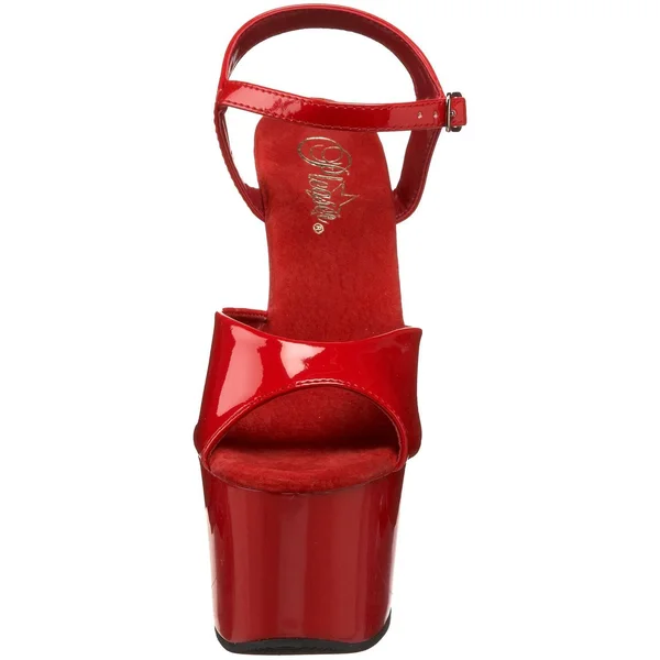 Pleaser Sky-309 - 7x22 Spike Heel Platform Sandal - Red 14