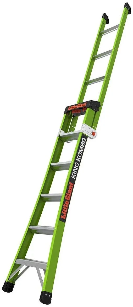 Little Giant 13610-001 King Kombo Pro Fiberglass Ladder IAA - 6&