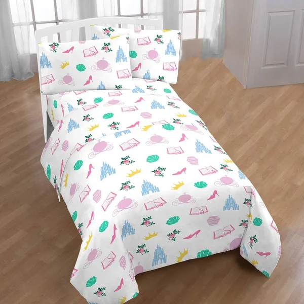 Disney Princess Sassy Sheet Set, Full, 39" x 75"