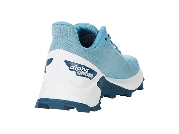 Salomon Alphacross Blast Junior Trail-Running Shoes Blue 4 Kids