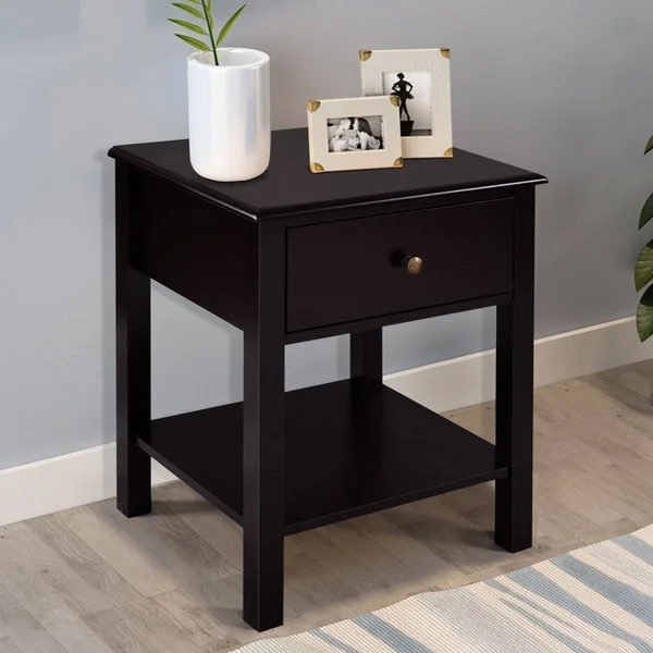 Brown Nightstand End Table - 18x22 x 15x22 x 23 (L x W x H) - 18" x 15" x 23 "
