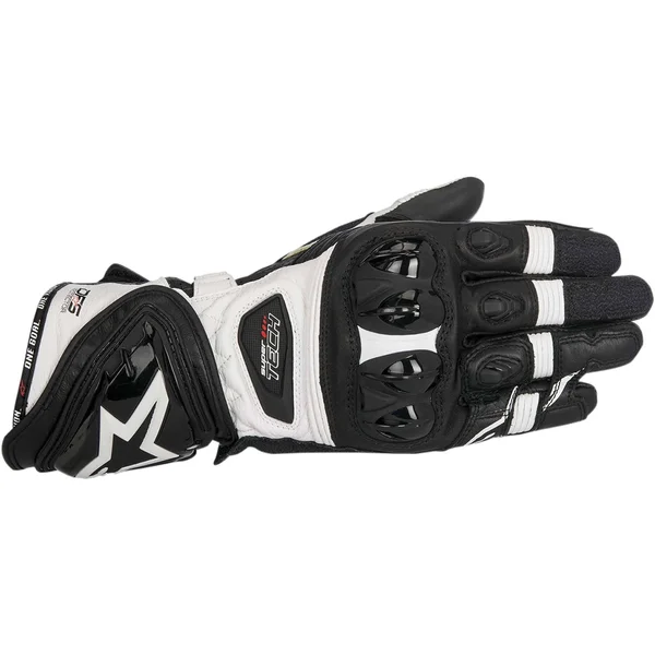Alpinestars Supertech Leather Gloves (2XL Black/Yellow/Red)