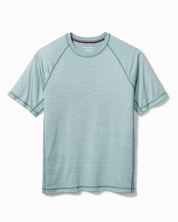 Tommy Bahama Men's Delray IslandZone Crewneck T-Shirt - Iced Aqua - Size XXXL