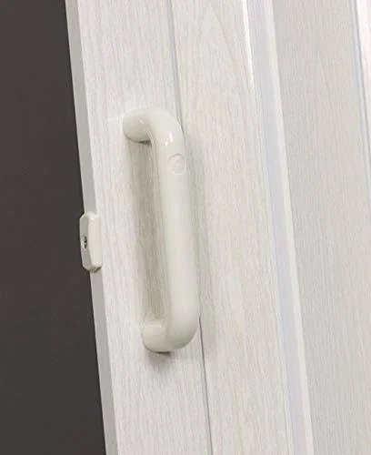LTL Home Products OK3680WA Oakmont Interior Accordion Folding Door 36x22 x 80x22 White Ash