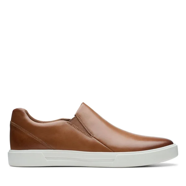Clarks Men's Un Costa Step Sneaker - Size: 9, Tan Leather