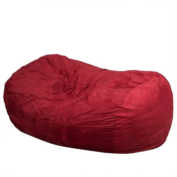 Noble House Barracuda Traditional 6.5& Suede Bean Bag Cover in Chinese Red - 309752
