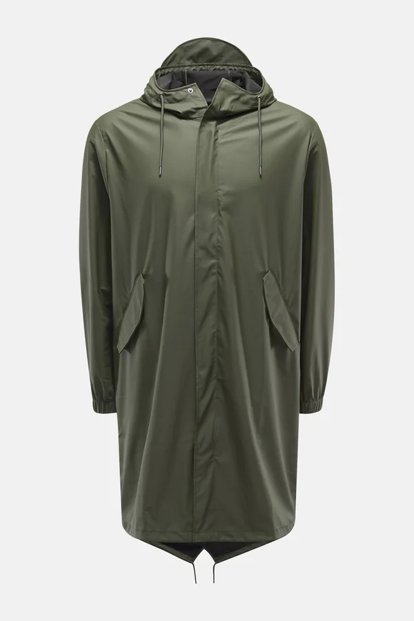 Rains - Men - Rain Coat &Fishtail Parka& Olive