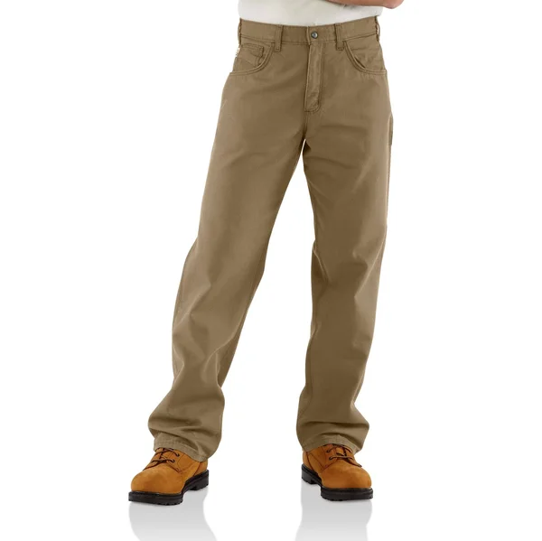 Carhartt Men's Flame Resistant Canvas Jean - Golden Khaki