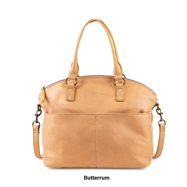 American Leather Co. Carrie Dome Satchel Sand, Boscov&s