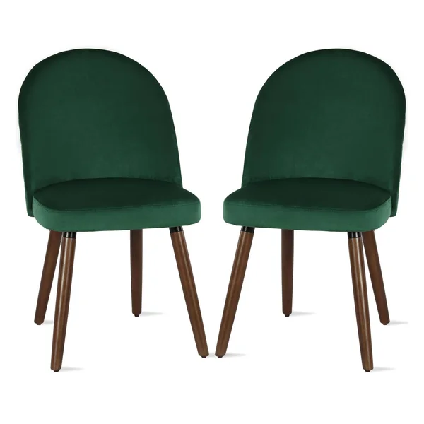 Novogratz Burma Upholstered Dining Chair - 2-Pack - Green