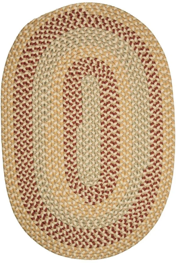 Colonial Mills Brook Farm Tea Stained 4& Round Rug