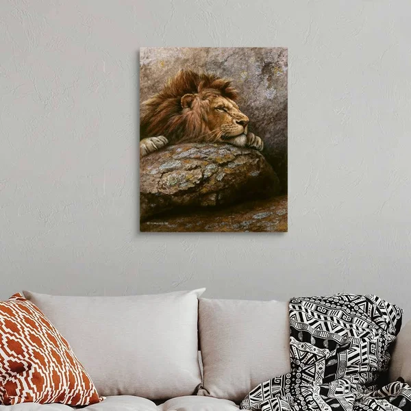 Lion Male 2 - Canvas Wall Art, 24x30, Great Big Canvas