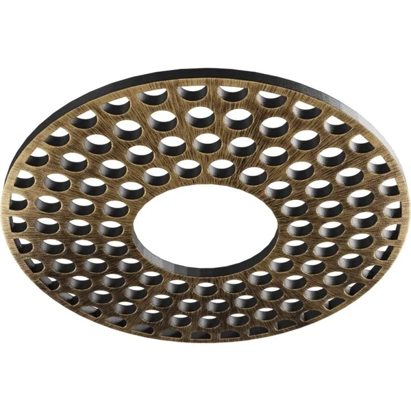 Ekena Millwork CMPP18FFAPG 18x22OD x 6 1/2x22ID x 1/2x22P Fink Architectural Grade PVC Pierced Ceiling Medallion, Antiqued Pale