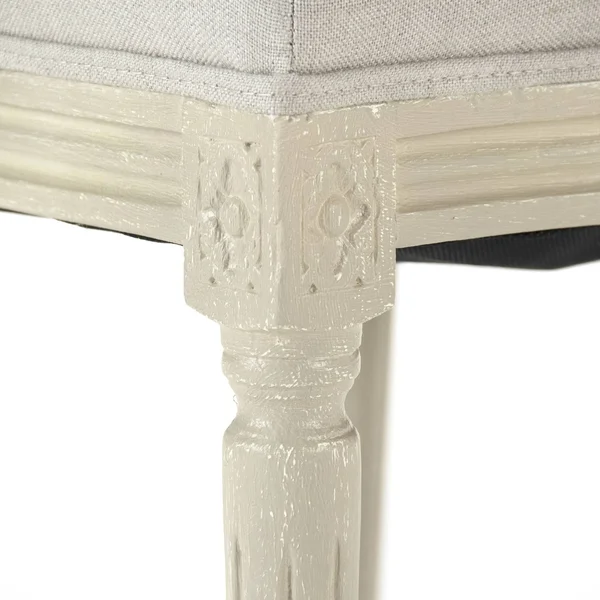 Zentique B004 257-1 A003 Medallion Side Chair, Grey Oak/Natural Linen