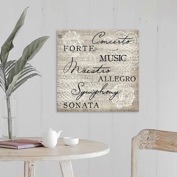 Musical Beauty IV, Large Solid-Faced Canvas Wall Art Print, Great Big Canvas