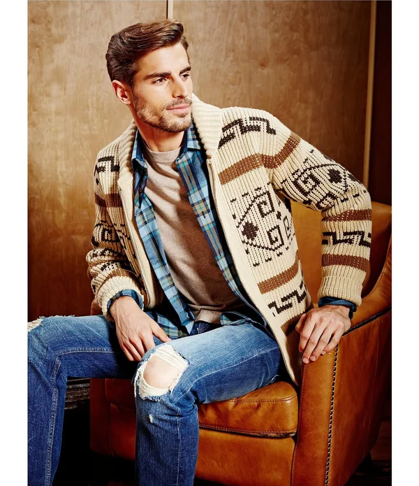 Pendleton Original Westerley Sweater - Men's Tan/Brown, M