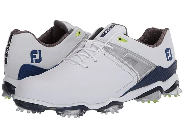 FootJoy Men's Tour x Golf Shoes Size 9.5, White/Navy/Lime