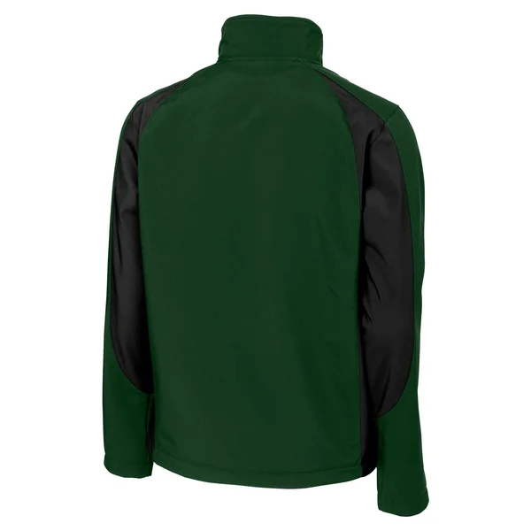 Sport-Tek ST970 Colorblock Soft Shell Jacket - Forest Green/Black 2XL