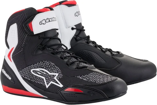 Alpinestars Faster 3 Rideknit Shoes - Black/White/Red - 11.5