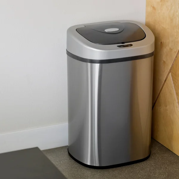 Nine Stars 21.1 Gallon Stainless Steel Motion Sensor Trash Can - Silver