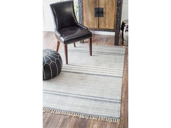 nuLOOM Flatweave Raina Area Rug - Grey - 7& 6x22 x 9& 6x22