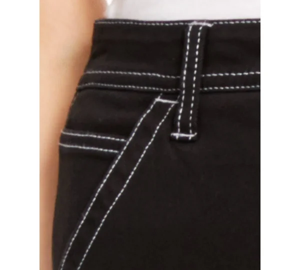 Dickies Girl Juniors Relaxed Slim Fit Carpenter Pants Black 5