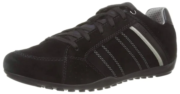Geox Man Sneakers Black Size 11 Soft Leather - Textile fibers