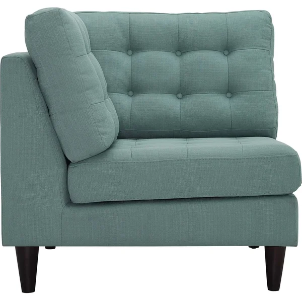 Modway Empress Upholstered Fabric Corner Sofa - Wheatgrass
