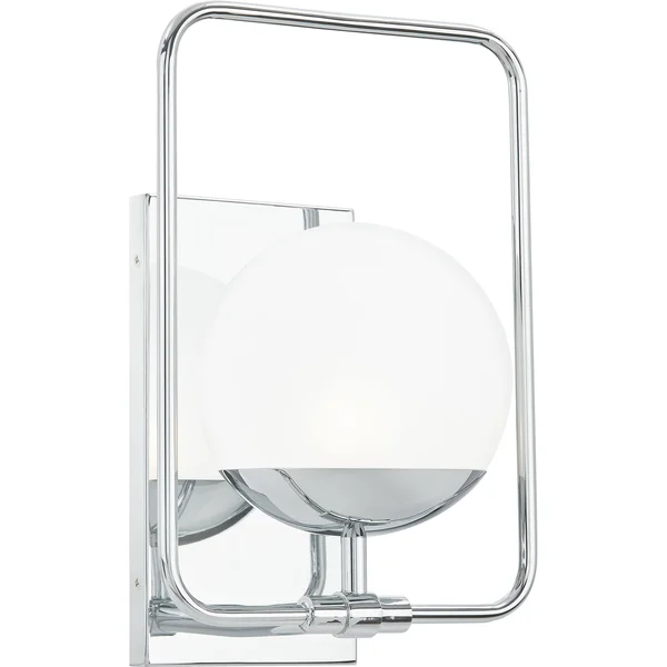 Quoizel Padgett 1-Light Polished Chrome Wall Sconce, PAD8608C