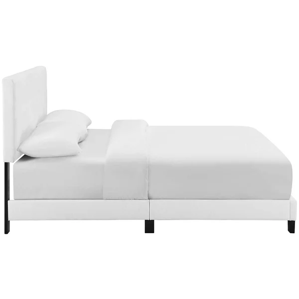 Modway Amira Queen Upholstered Fabric Bed - White